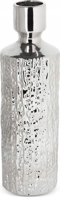 Dekorációs váza Erna 13x13x43 Eurofirany ezüst