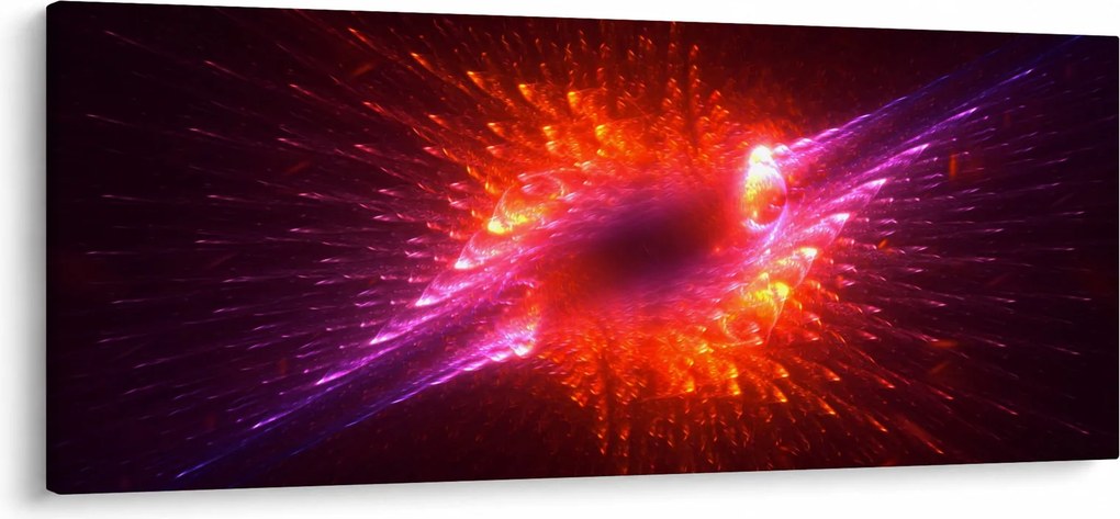 Modern tüskés absztrakció képe (120x50 cm)