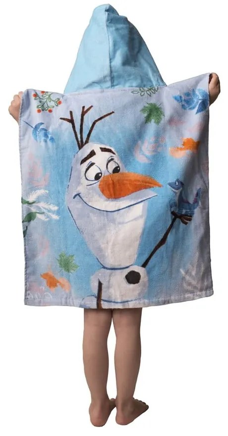 Kék frottír gyerek fürdőponcsó Frozen 2 – Jerry Fabrics