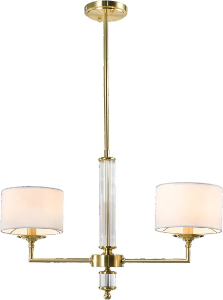 Cosmolight SUTTON P02838BR-WH Plafonlámpa 2x40W/E14 ip20
