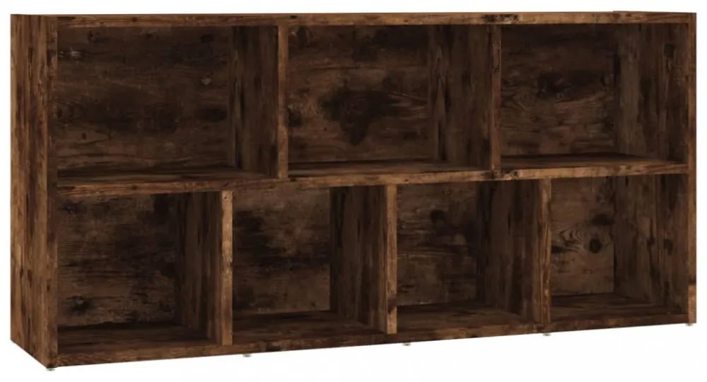 füstös tölgy színű könyvszekrény 50 x 25 x 106 cm