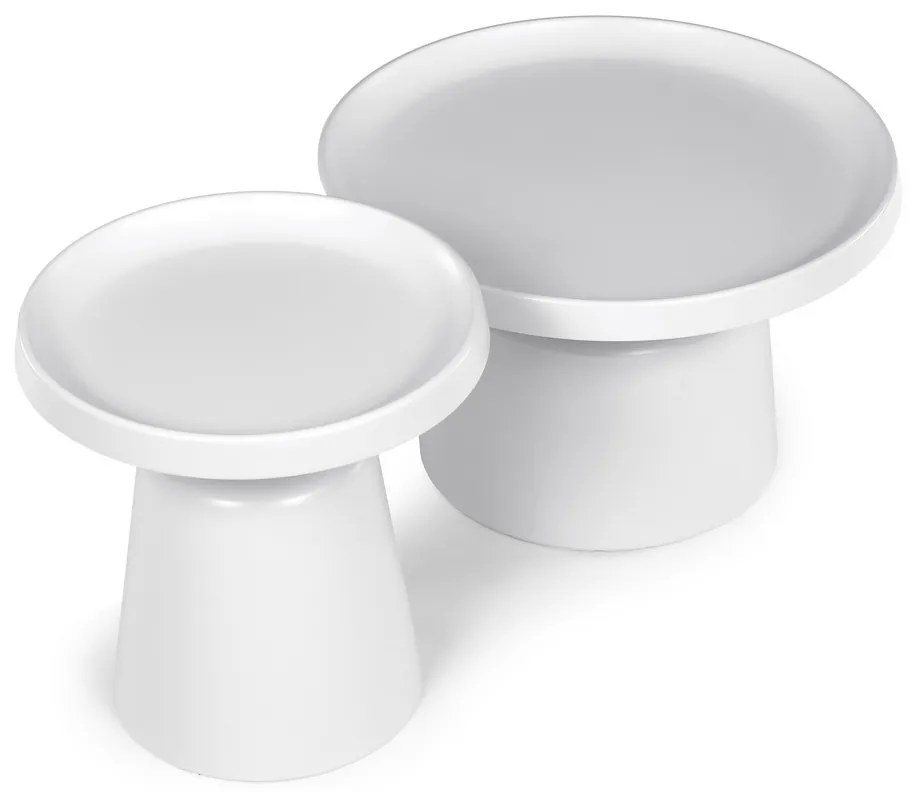 F4114 WT konferenciaasztal-készlet, fehér, 2 db