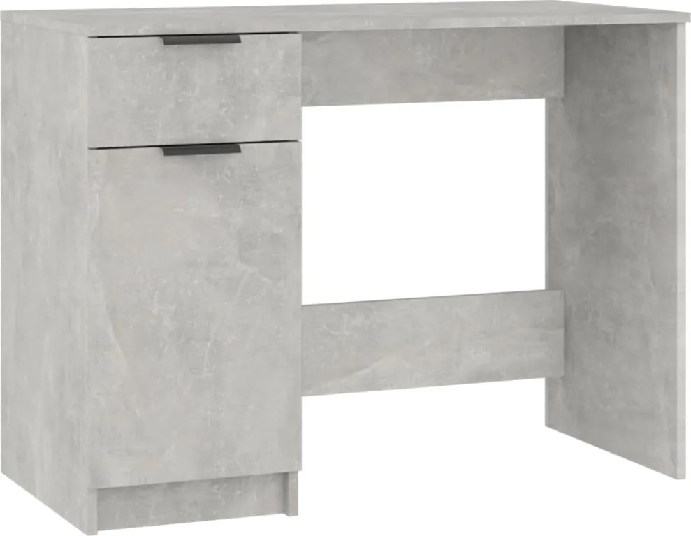 vidaXL betonszürke színű szerelt fa íróasztal 100 x 50 x 75 cm