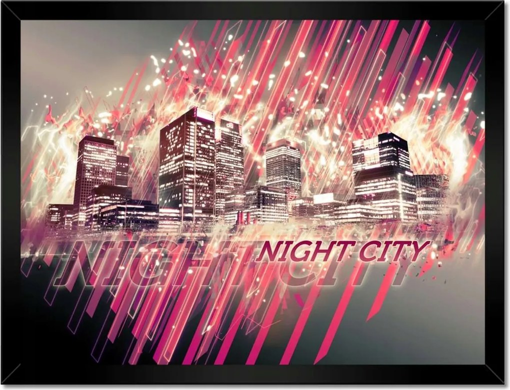 Poszterek keretben 40x30 City at night Város éjszaka