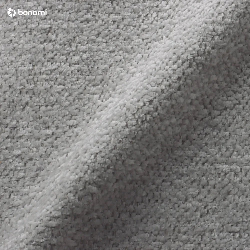 Világosszürke zsenília kinyitható-tárolóhelyes sarokkanapé (bal oldali-L alakú) Everest – Bobochic Paris