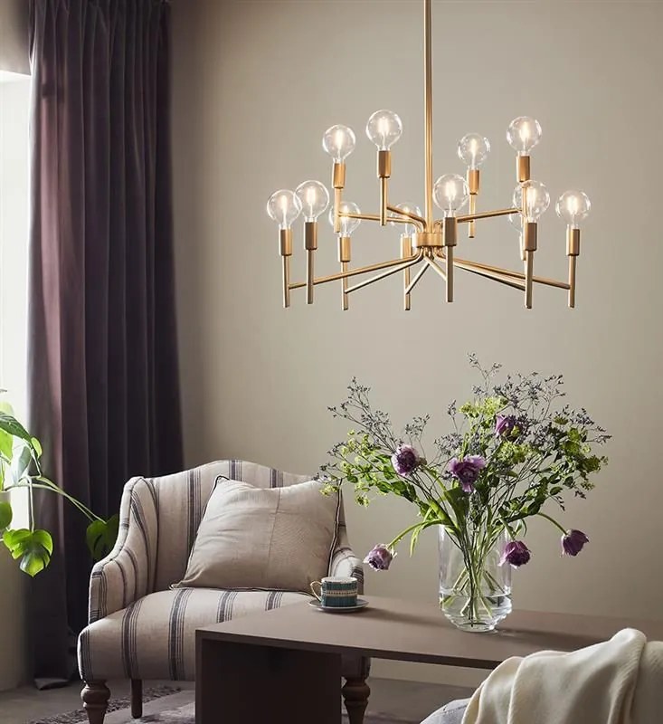 MARKSLÖJD 108106 REGENT Glamour Csillár Arany E14 IP20