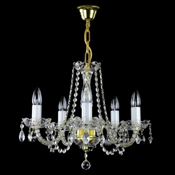 Wranovsky JWZ109052100 - Kristály csillár láncon BALANCE 5xE14/40W/230V