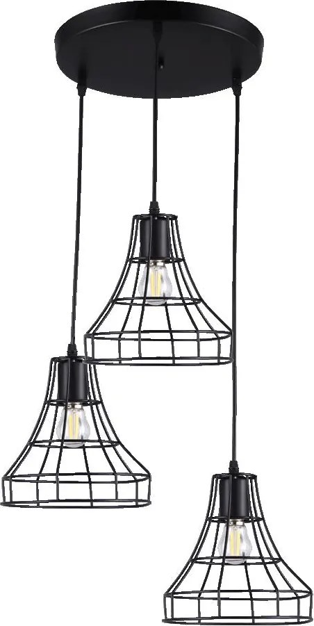 Prezent RIANO I. 61453 Függőlámpa 3x60W/E27 IP20