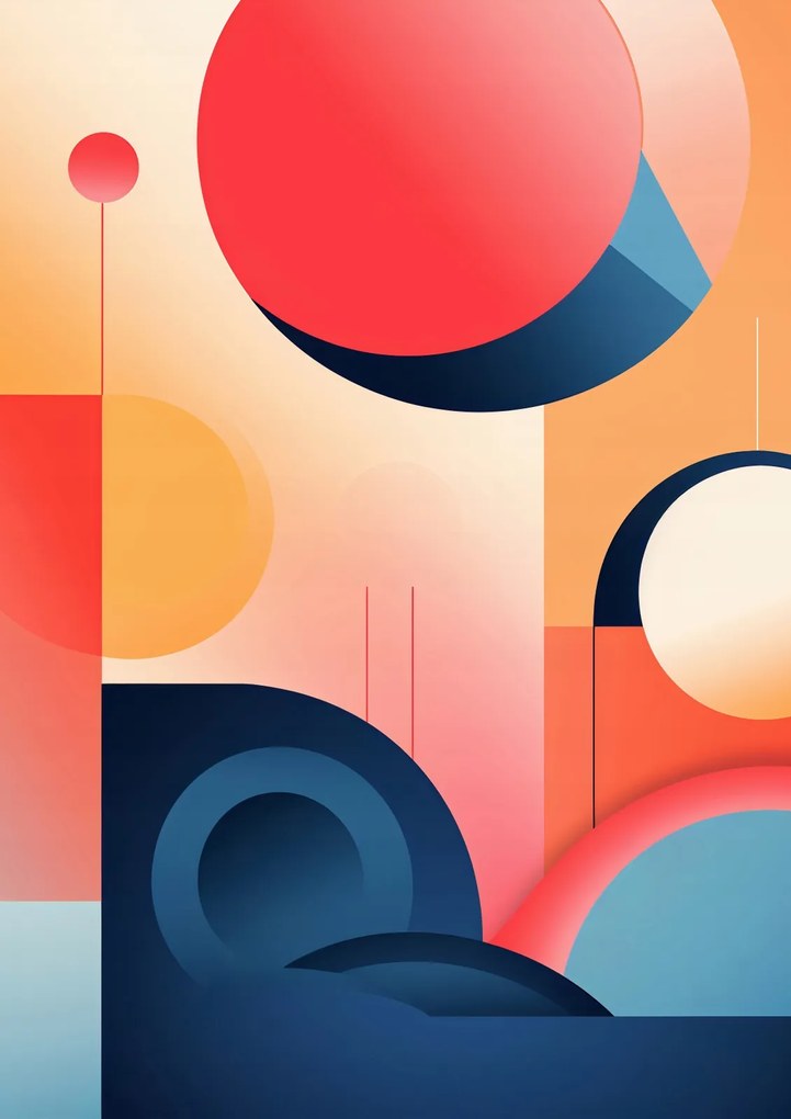 Poszter 42x59,4cm Geometrikus álmok