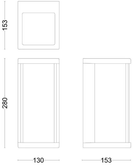 Philips - LED Kültéri fali lámpa ULYZO LED/12W/230V IP44