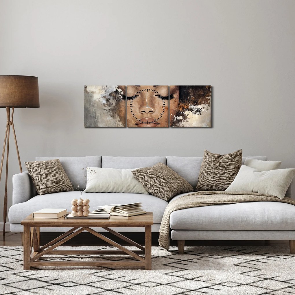 Kép - Női portré (órával) (90x30 cm)