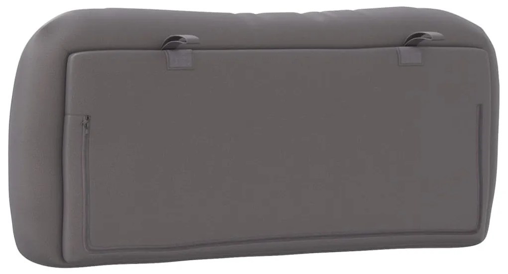 szürke műbőr fejtámla párna Hvar 80 cm