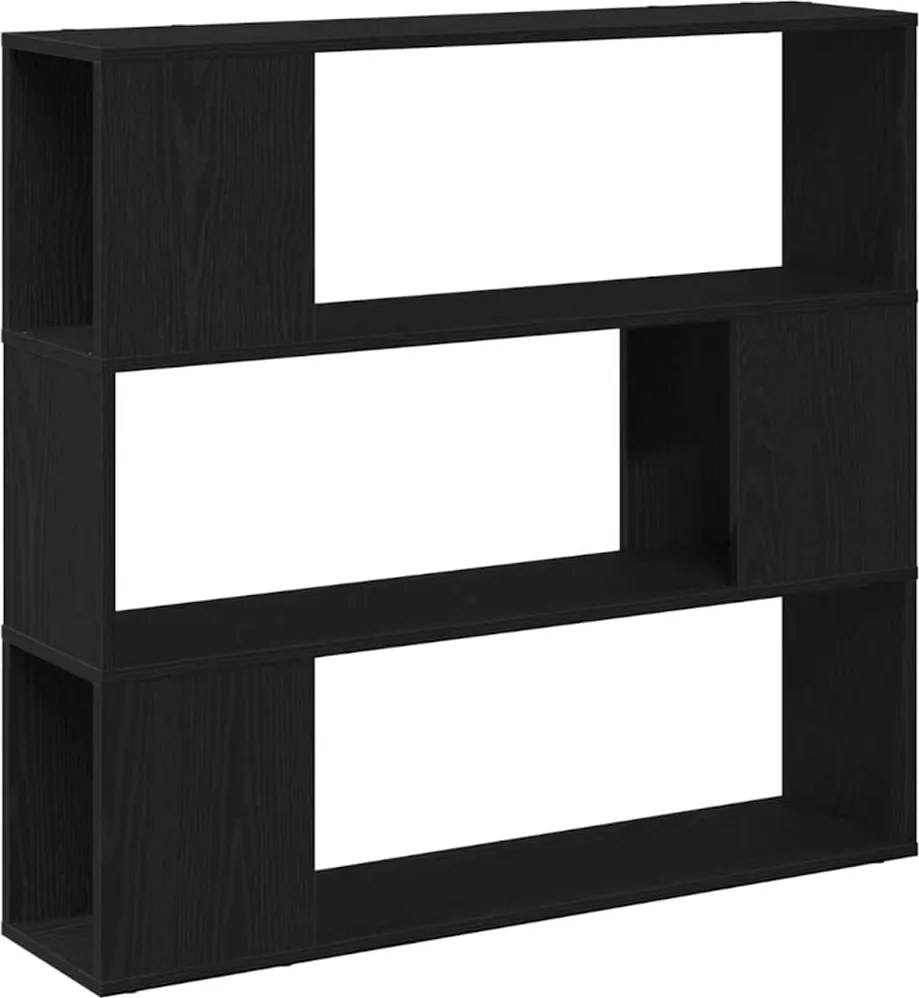 vidaXL TV szekrény garnitúra Fekete tölgy 100 x 24 x 94 cm Faanyag