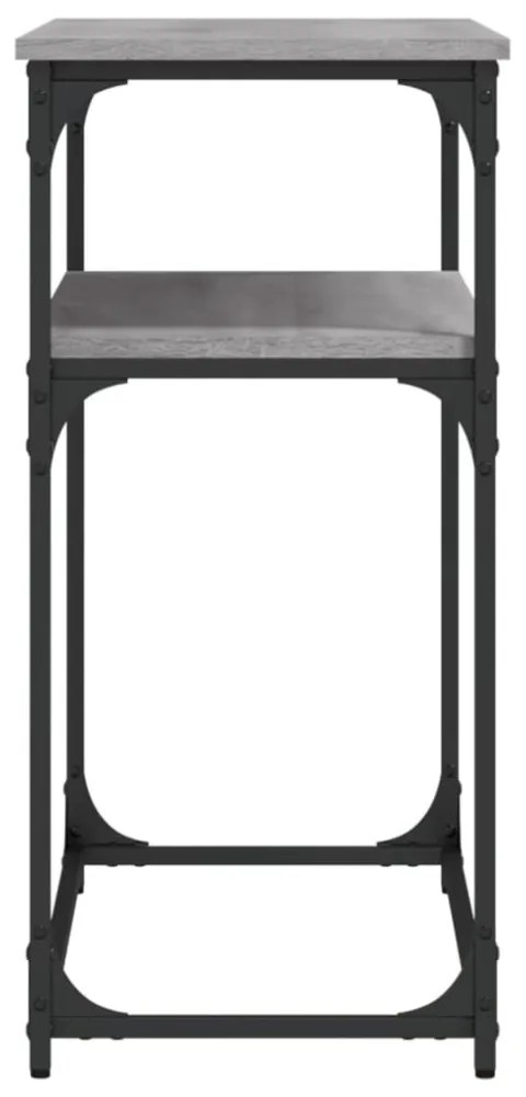 szürke sonoma színű szerelt fa tálalóasztal 100x35,5x75 cm