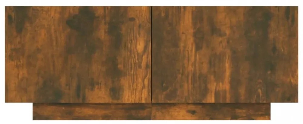 füstös tölgy színű szerelt fa TV-szekrény 100 x 35 x 40 cm