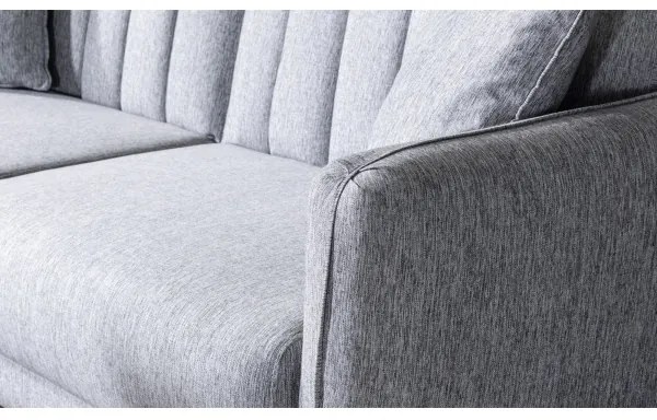 KITO szürke, kihúzható kétszemélyes kanapé