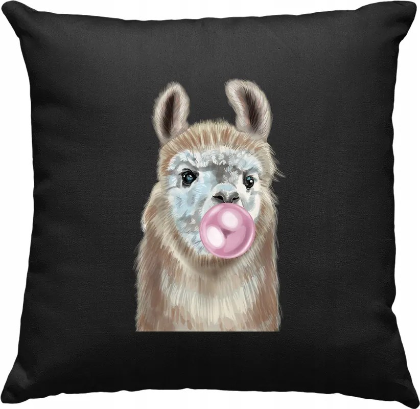 Alpaka Kedves Gyerek Párna 4 Fekete