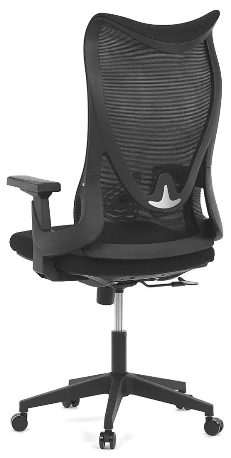 Scaun pivotant de birou negru cu design unic. KA-S248