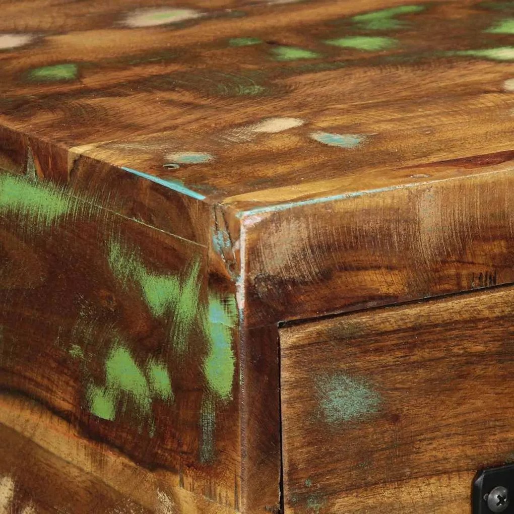 tömör újrahasznosított falra szerelhető TV-szekrény 60x30x19 cm