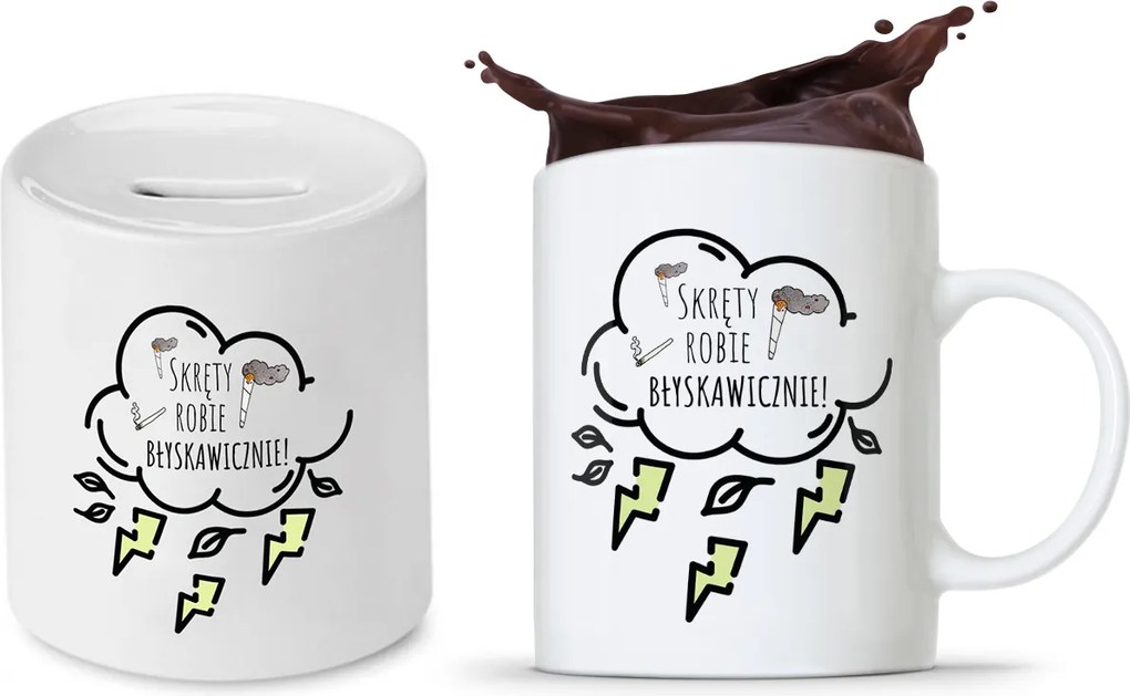 Dohányosoknak 420 Persely Szett fényképes nyomott mintás bögre