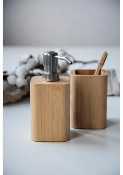 WENKO 24747100 - Szappanadagoló BAMBUSA 9,3x16,5 cm barna