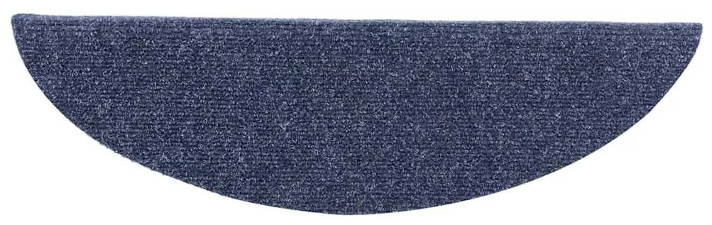 5 db öntapadós lépcsőszőnyeg 56 x 17 x 3 cm kék félkör alakú