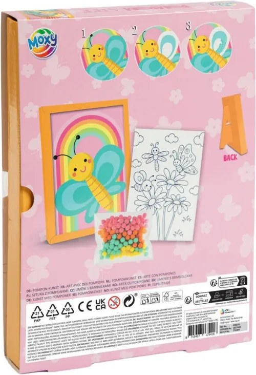 Pillangó Colorful pom pomos kreatív szett