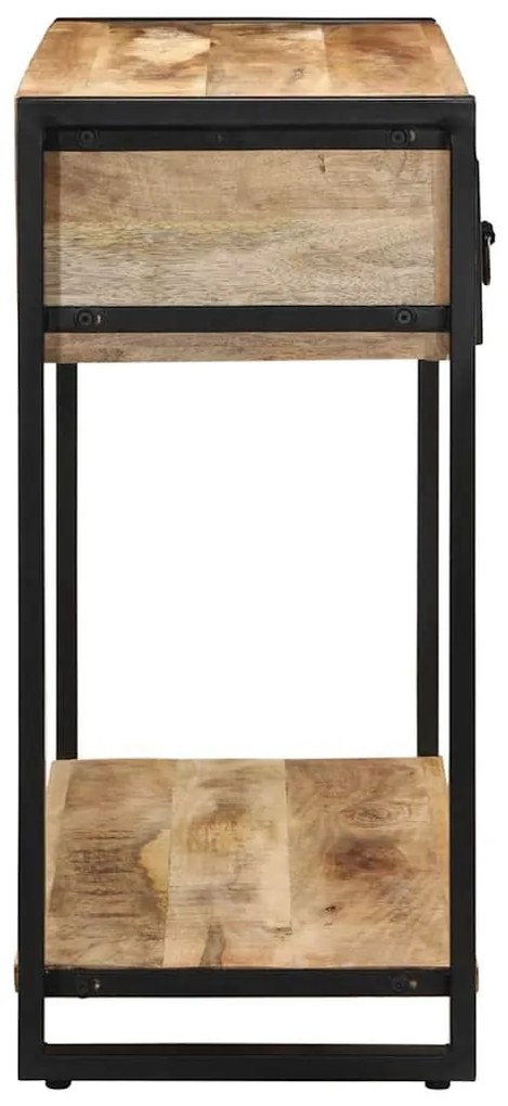 tömör nyersfa mangófa tálalóasztal 100 x 35 x 75 cm