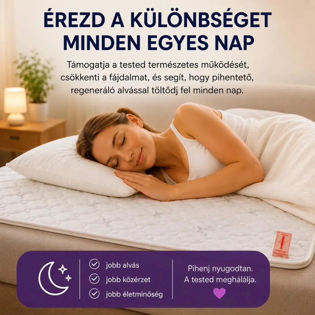 Steppelt Biomágneses lepedő - Impulser 90x200cm