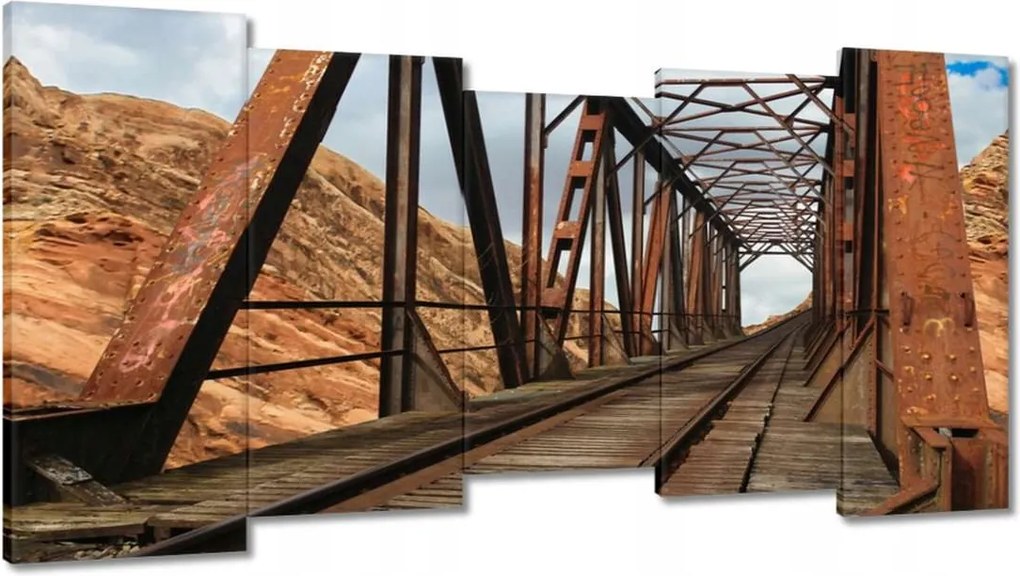 Festmények 150x80 Vasúti híd Vasút