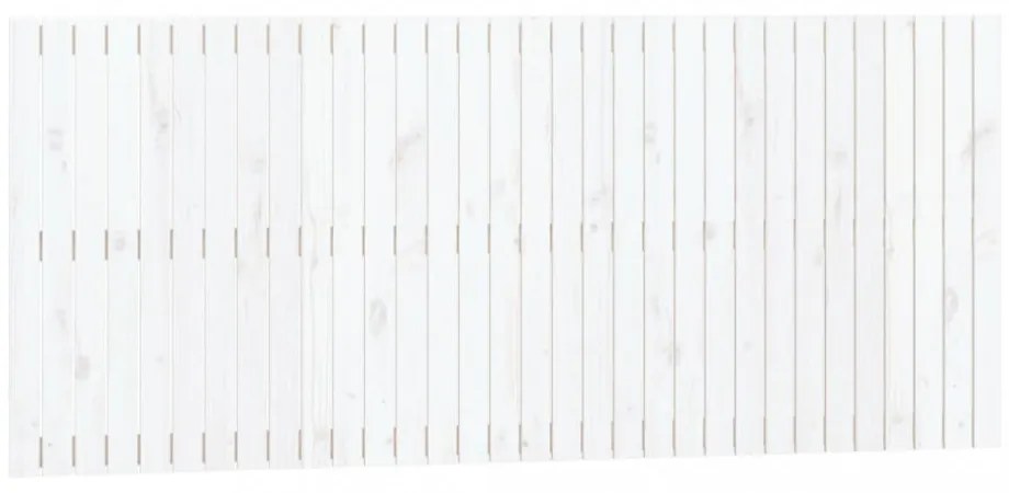 fehér tömör fenyőfa fali fejtámla 204 x 3 x 90 cm