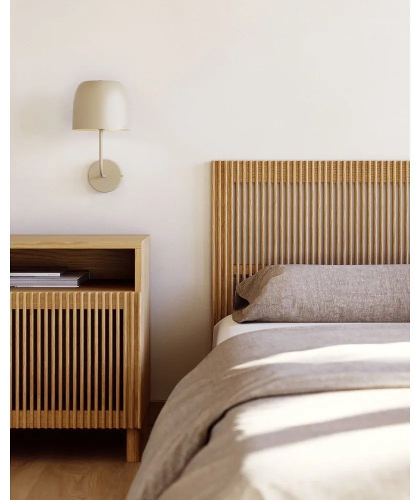 Natúr színű kőrisfa ágytámla 175x70 cm Beyla – Kave Home