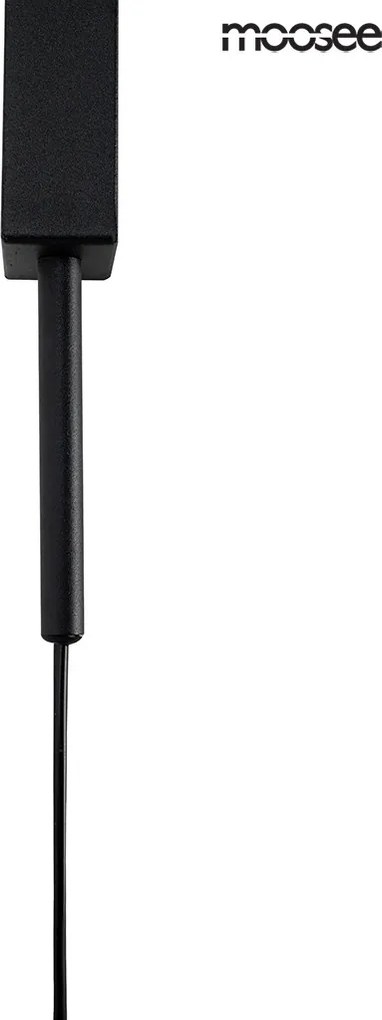 King Home MOOSEE CLARID BLACK MSE010400207 Fali lámpa 1x8W/LED 3000K 640LM IP20