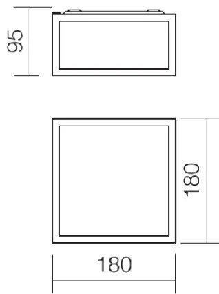 Redo 01-1236 -LED EGO fürdőszobai mennyezeti lámpa LED/12W/230V IP44 fényes króm
