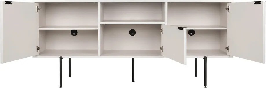 Szürkésbézs TV-állvány 180x79x50 cm Bau – noo.ma