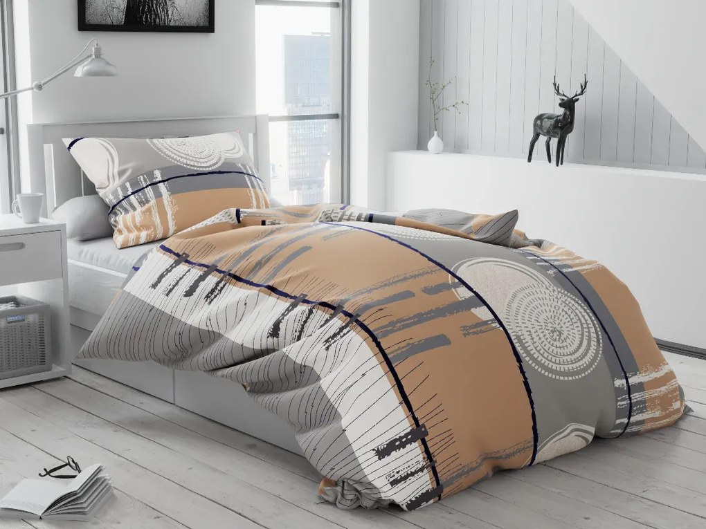 Pamut ágyneműhuzat PINIA szürke Ágyneműhuzat mérete: 70 x 90 cm | 140 x 220 cm