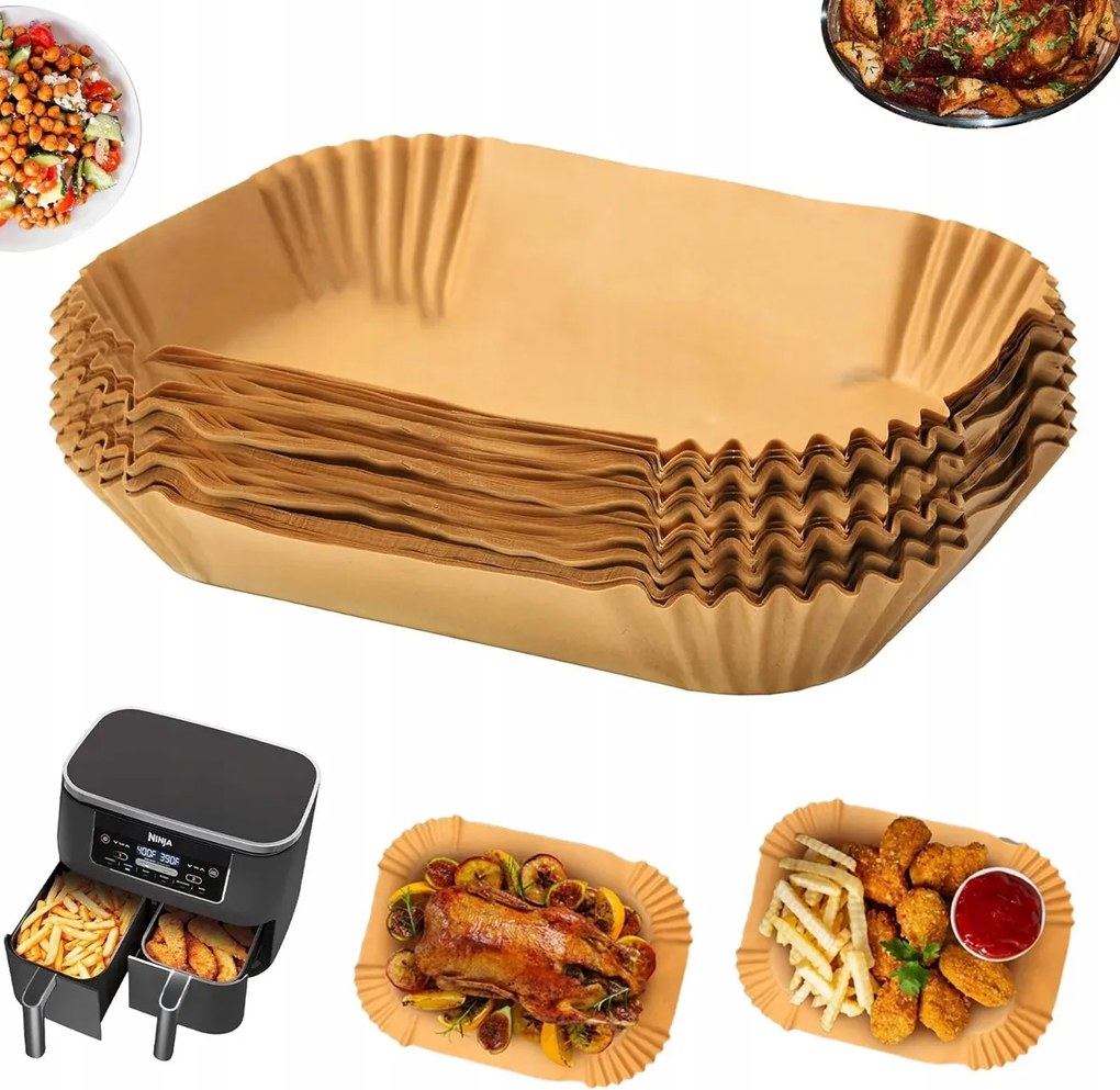 Papírbetét Zsírmentes Olajsütőhöz Air Fryer 200DB