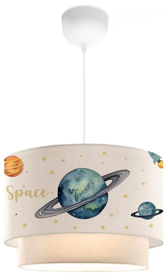 Gyerek csillár CANDY 1xE27/40W/230V fehér/sokszínű