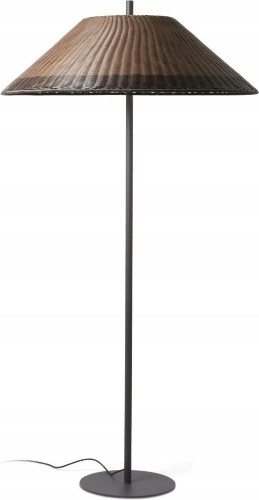 Faro Saigon kültéri állólámpa 2 m, szürke/barna, IP65, E27