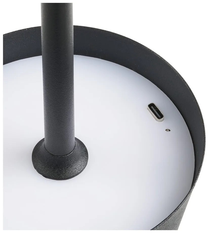 Fekete LED asztali lámpa (magasság 37 cm) Bradford – House Nordic