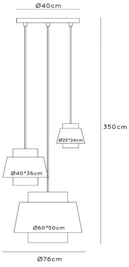 Lucide 21435/13/38 - Csillár zsinóron TRIBUTE 3xE27/40W/230V krémes