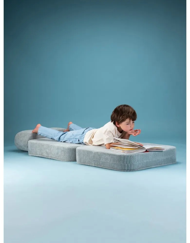 Mentazöld kordbársony gyerek fotel Flip – Wigiwama