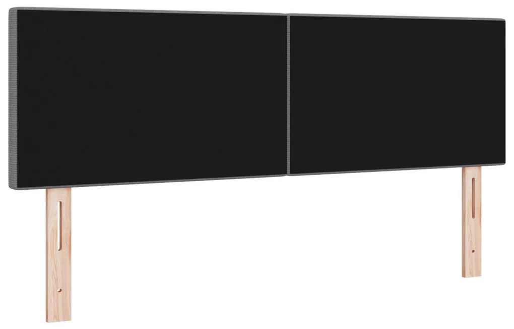 Fejtámla Egyszerű Design Világosszürke 140 cm Kordbársony
