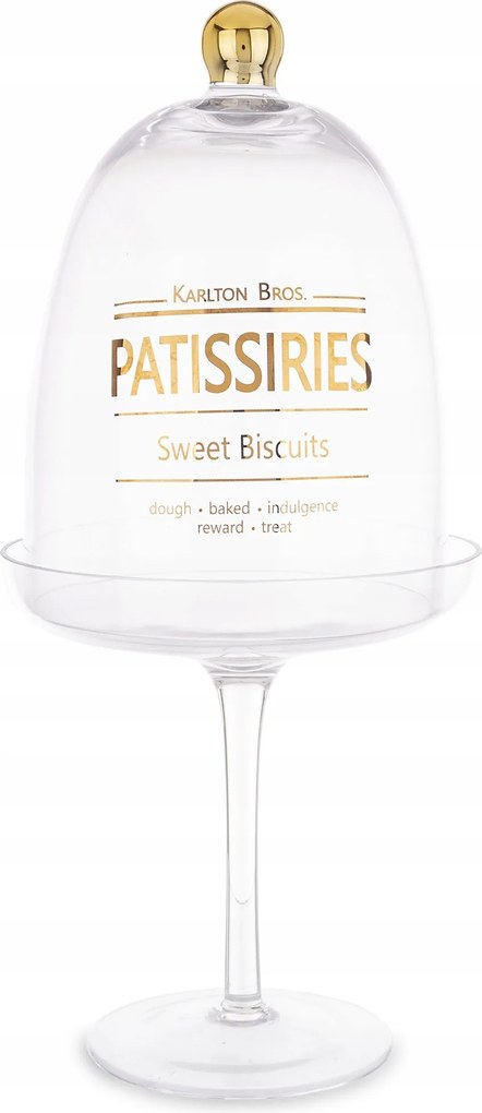 Üveg dekoratív tartály bonbon patera édesség mézeskalács