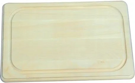 45x30x1,9 cm-es húsvágódeszka fa rovátkolással.