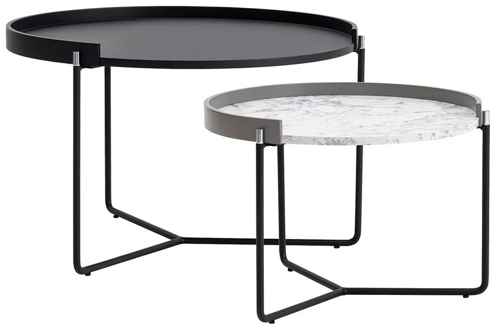 Összecsukható asztal Mandy Athracite, 2 db