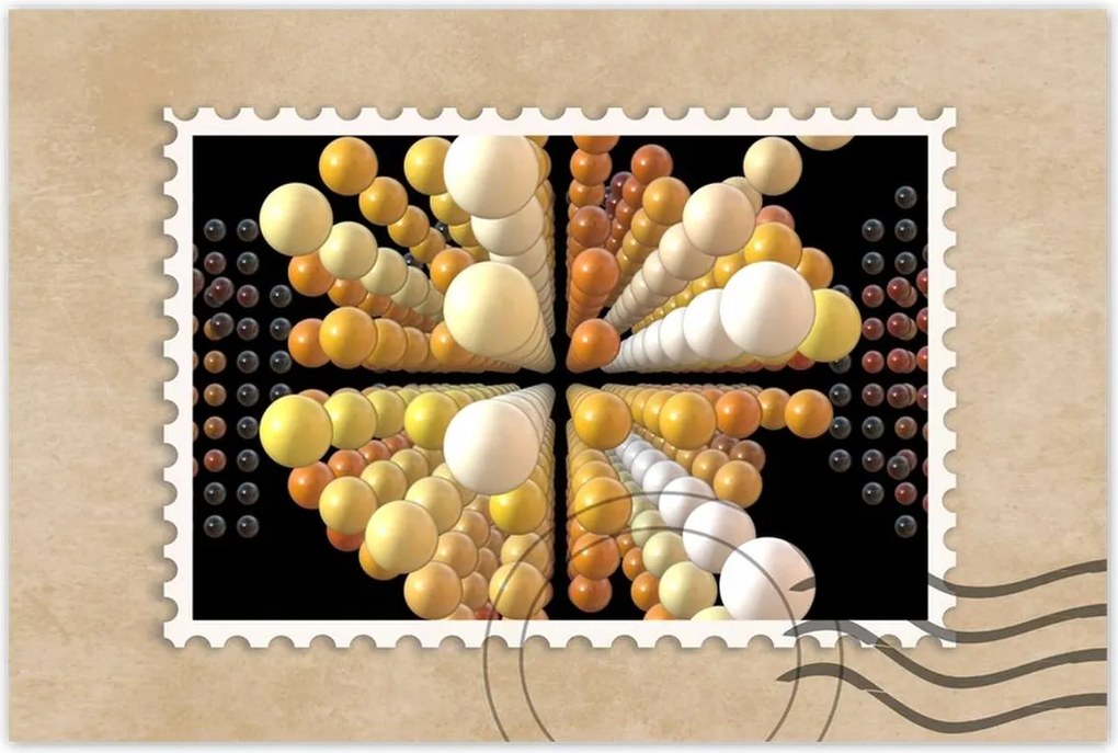 Poszterek 90x60 Narancssárga absztrakt