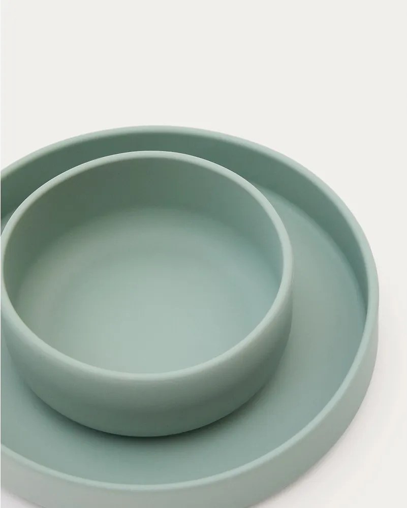 Szilikon gyerek étkészlet 2 db-os Lili – Kave Home