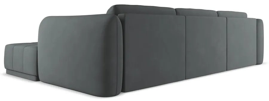 Sötétszürke sarokkanapé (jobb oldali) Hoku – Makamii