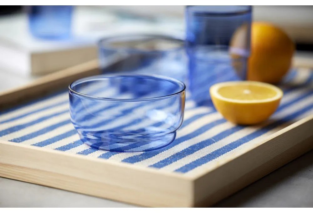 Kék üveg tálka szett 2 db-os 500 ml Torino – Lyngby Glas